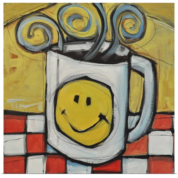 Great BIG Canvas | "Coffee Cup I" Art Print - 16x16