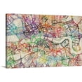 thumbnail image 1 of Great BIG Canvas | "Color art map of London with no street names" Canvas Wall Art - 24x16, 1 of 2