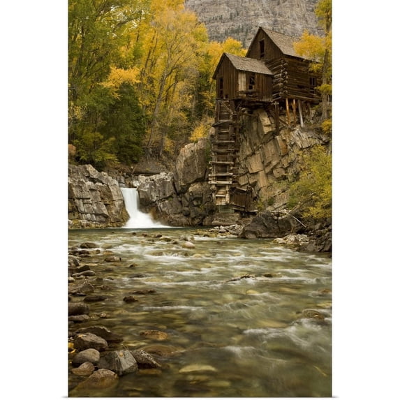 Great BIG Canvas | "Colorado, Gunnison National Forest. Wildhorse Mill on the Crystal River" Art Print - 24x36