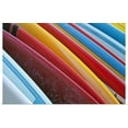 thumbnail image 1 of Great BIG Canvas | "Coloured surfboards lined up, Honolulu, Oahu, Hawaii" Art Print - 30x20, 1 of 4