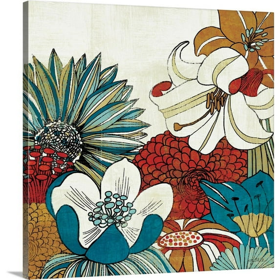 Great BIG Canvas | "Contemporary Garden II" Canvas Wall Art - 20x20