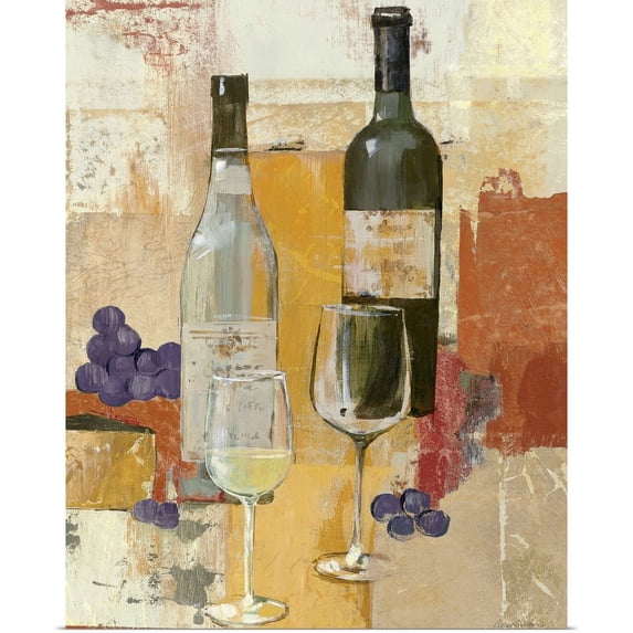 Great BIG Canvas | "Contemporary Wine Tasting II" Art Print - 16x20
