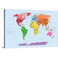 thumbnail image 1 of Great BIG Canvas | "Continent map of the world" Canvas Wall Art - 30x20, 1 of 2