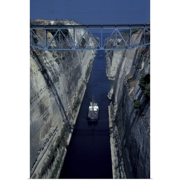 Great BIG Canvas | "Corinth Canal, Greece" Art Print - 16x24