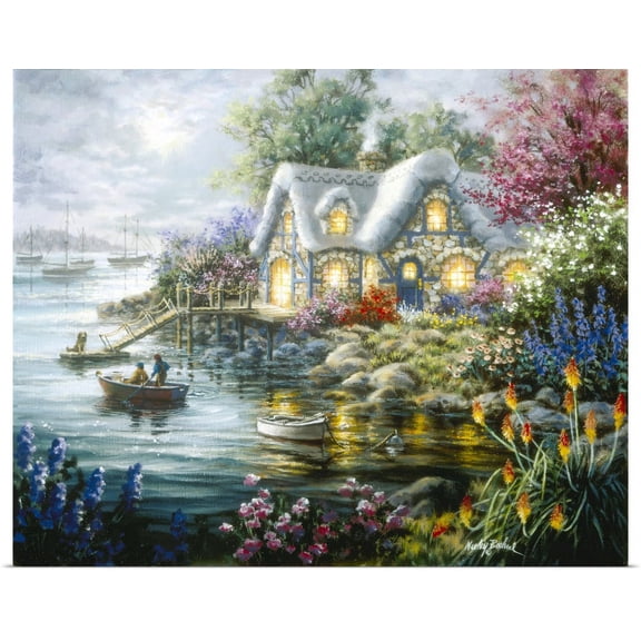Great BIG Canvas | "Cottage Cove" Art Print - 30x24