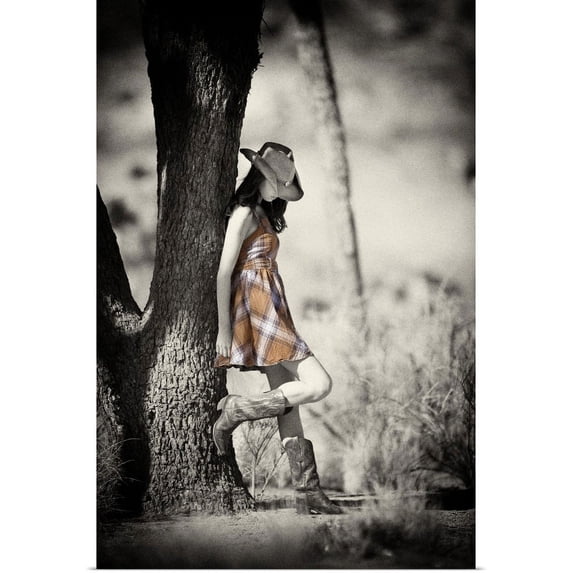 Great BIG Canvas | "Cowgirl" Art Print - 16x24