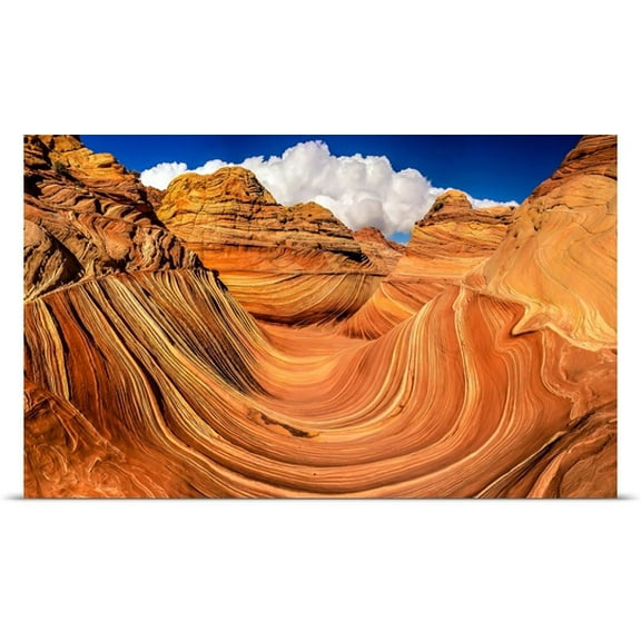 Great BIG Canvas David Long Poster Print entitled The Wave