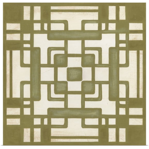 Great BIG Canvas | "Deco Tile III" Art Print - 16x16