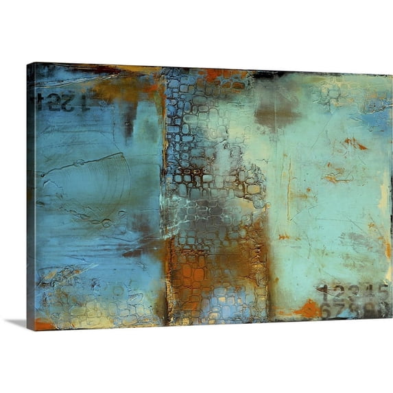 Great BIG Canvas | "Deja Blue" Canvas Wall Art - 36x24