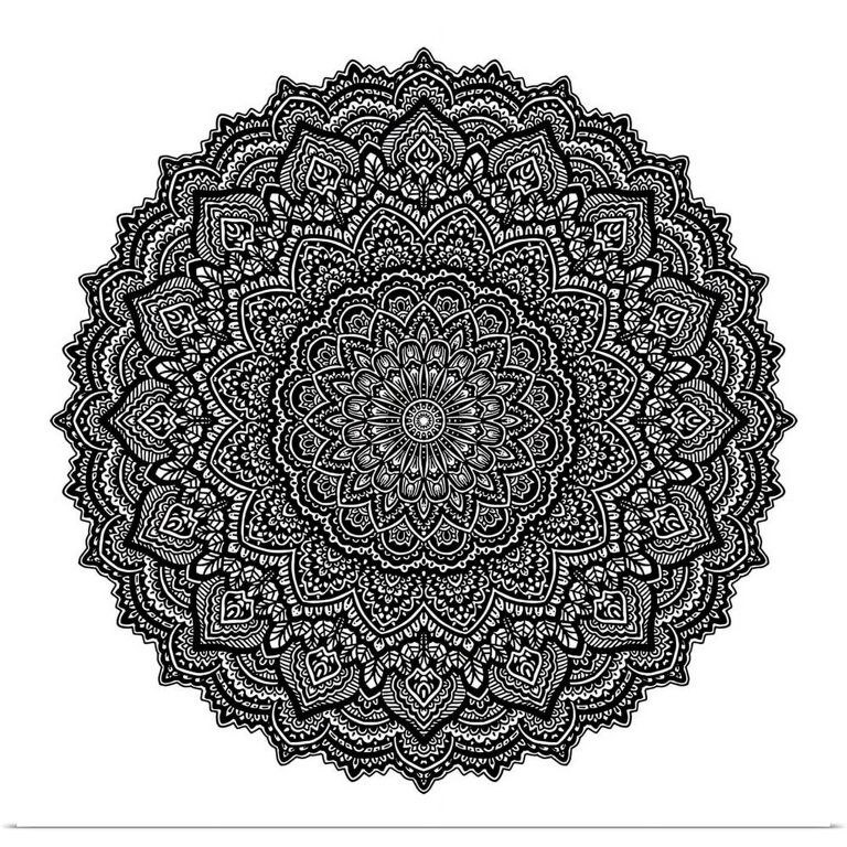 Mandala Effect Series, Mandala Printed Design