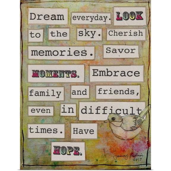 Great BIG Canvas | "Dream Everyday" Art Print - 18x24