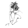 thumbnail image 1 of Great BIG Canvas | "Elegant Fashion Study II" Black Framed Print - 16x20, 1 of 2