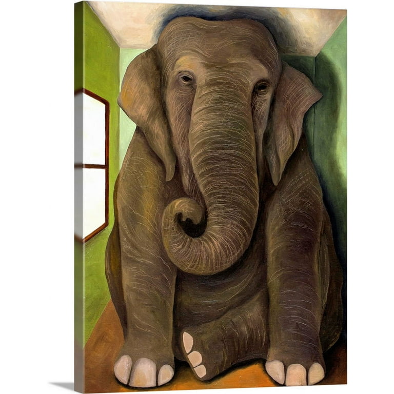 Great BIG Canvas | Elephant In A Room Canvas Wall Art - 18x24