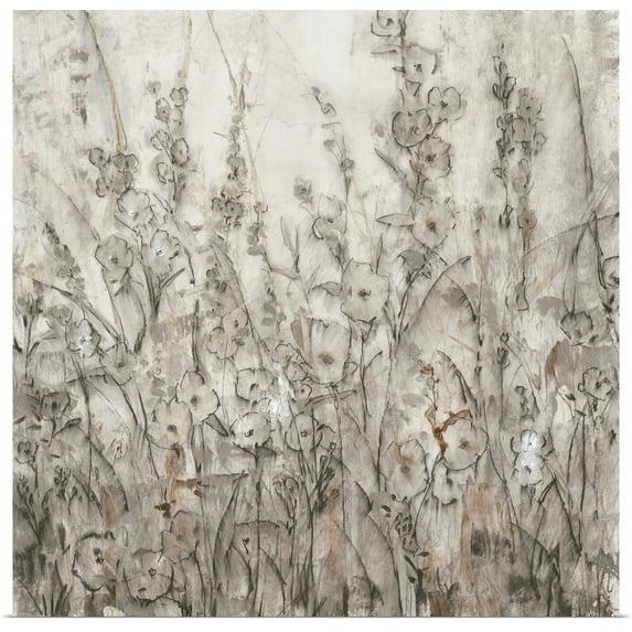 Great BIG Canvas | "Embellished Shadows I" Art Print - 16x16