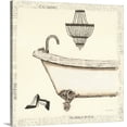 thumbnail image 1 of Great BIG Canvas | "Emily's Boudoir I - Bath" Canvas Wall Art - 24x24, 1 of 2