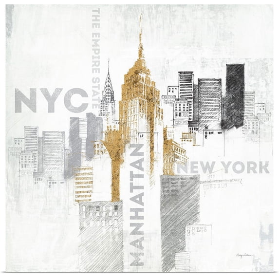Great BIG Canvas | "Empire State Building" Art Print - 16x16