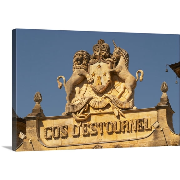 Great BIG Canvas | "Entrance portico to the winery, Saint St Estephe, Medoc, Bordeaux, France" Canvas Wall Art - 48x32