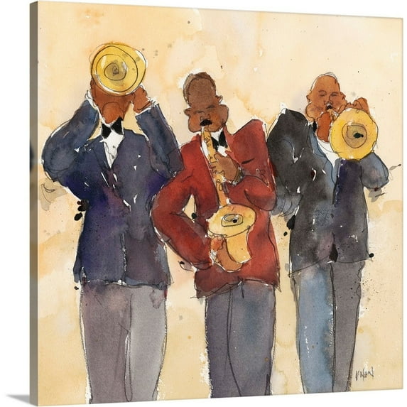 Great BIG Canvas Figures Movies Music People Watercolor Painting Contemporary Transitional