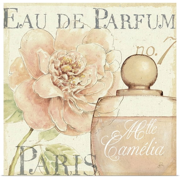 Great BIG Canvas | "Fleurs and Parfum II" Art Print - 16x16