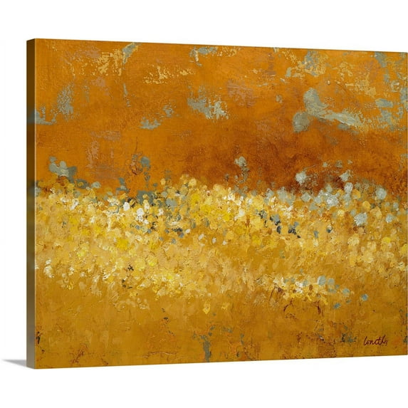 Great BIG Canvas | "Flower Fields II" Canvas Wall Art - 20x16