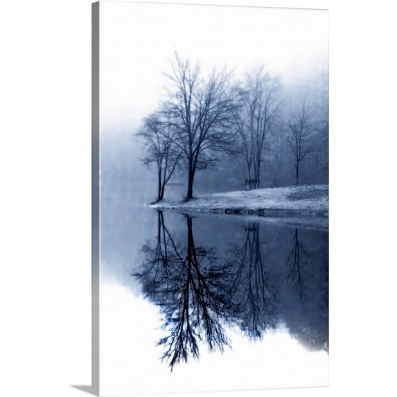 Great BIG Canvas | "Fog on the Lake I" Canvas Wall Art - 32x48