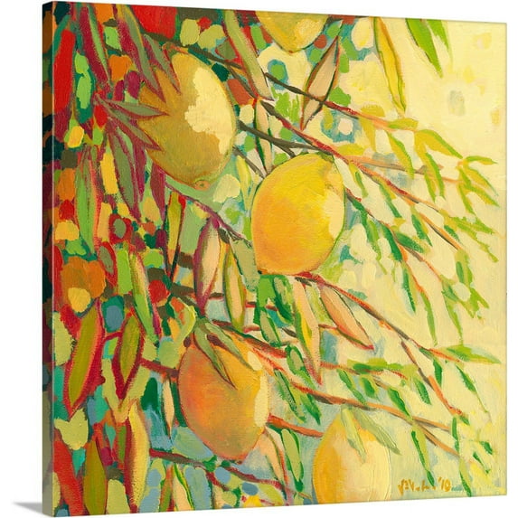 Great BIG Canvas | "Four Lemons" Canvas Wall Art - 24x24
