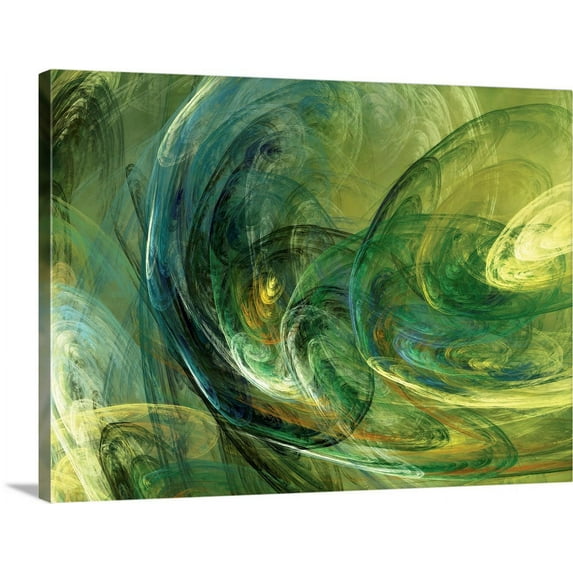 Great BIG Canvas | "Fractal Light IV" Canvas Wall Art - 24x18