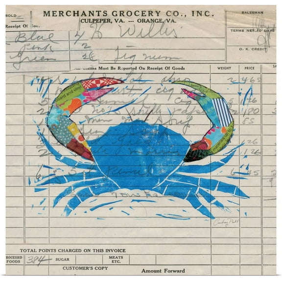 Great BIG Canvas | "Fresh from the Sea I" Art Print - 24x24