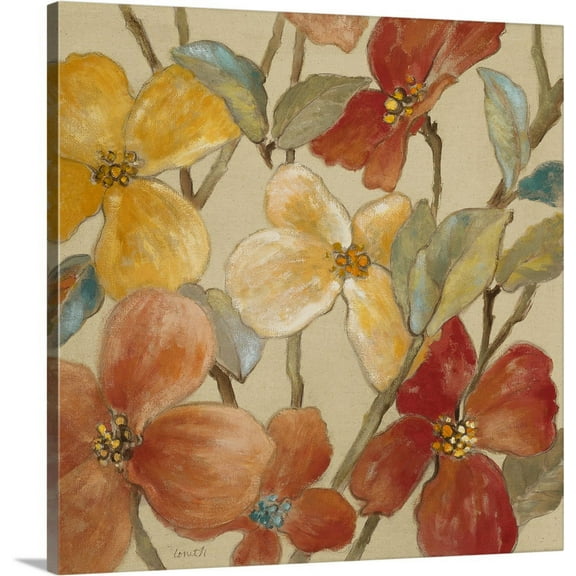 Great BIG Canvas | "Garden Party II" Canvas Wall Art - 20x20