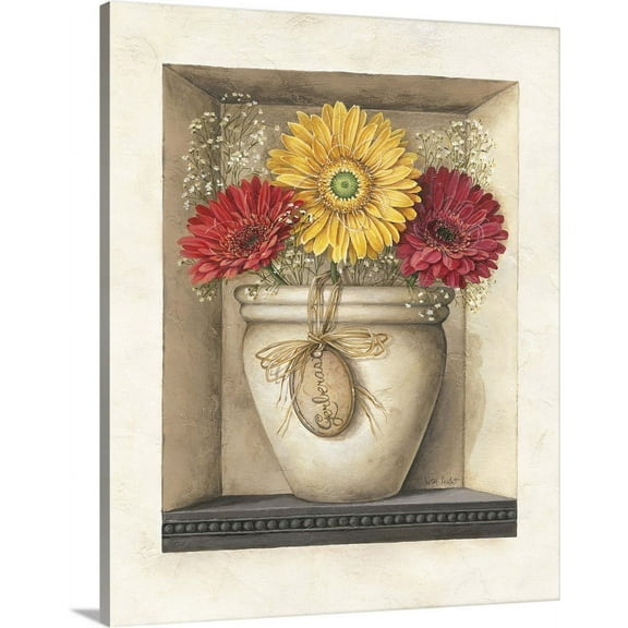Great BIG Canvas | "Gerberas" Canvas Wall Art - 24x30