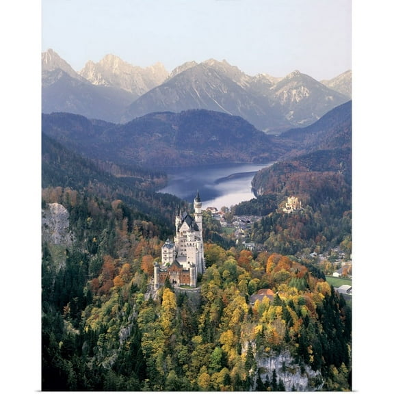 Great BIG Canvas | "Germany, Neuschwanstein Castle" Art Print - 16x20