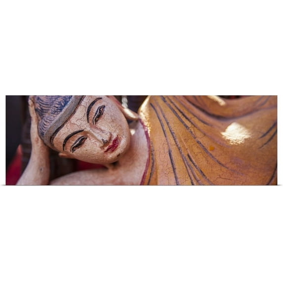 Great BIG Canvas | "Giant Buddha leaning on her side in Burma" Art Print - 60x20