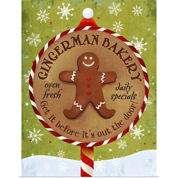 Great BIG Canvas | "Gingerman Bakery" Art Print - 18x24