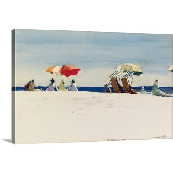 Great BIG Canvas | "Gloucester Beach" Canvas Wall Art - 48x32