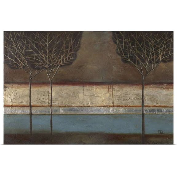 Great BIG Canvas | "Gold Forest" Art Print - 24x16