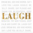 thumbnail image 1 of Great BIG Canvas | "Gold Love Type II (Laugh)" Art Print - 20x20, 1 of 4