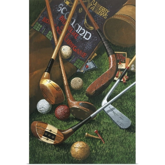 Great BIG Canvas | "Golf Antiques" Art Print - 24x36