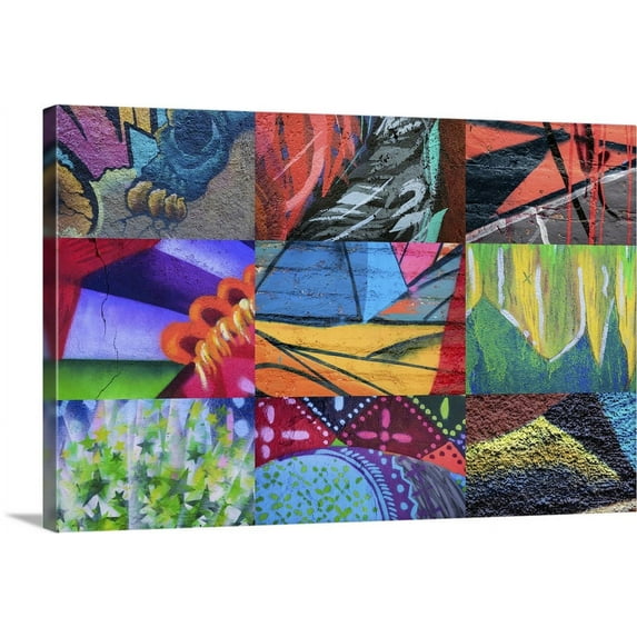 Great BIG Canvas | "Graffiti II" Canvas Wall Art - 36x24