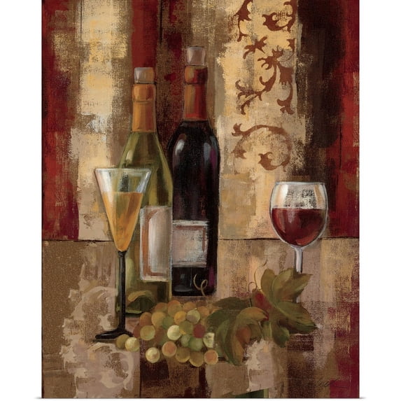 Great BIG Canvas | "Graffiti and Wine III" Art Print - 16x20