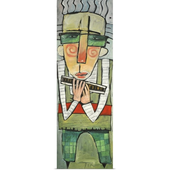 Great BIG Canvas | "Harmonica" Art Print - 12x36