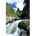 thumbnail image 1 of Great BIG Canvas | "Hawaii, Maui, Iao Valley, Iao Needle In Background, Rushing Stream" Art Print - 16x24, 1 of 4