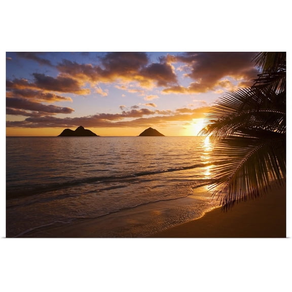 Great BIG Canvas | "Hawaii, Oahu, Lanikai Beach At Sunrise" Art Print - 30x20