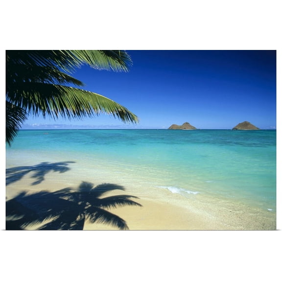GBC | "Hawaii, Oahu, Lanikai Beach With Calm Turquoise Water" Art Print - 24x16