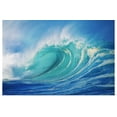 thumbnail image 1 of Great BIG Canvas | "Hawaii, Oahu, North Shore, Large Wave Curling Breaking With White Mist Blowing Back" Art Print - 48x32, 1 of 4