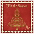 thumbnail image 1 of GBC | "Holiday Stamp II" Art Print - 24x24, 1 of 4