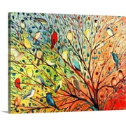 Great BIG Canvas | Jennifer Lommers Premium Thick-Wrap Canvas entitled Twenty Seven Birds
