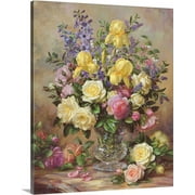 Great BIG Canvas | "June's Floral Glory" Canvas Wall Art - 16x20