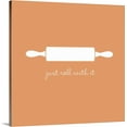 thumbnail image 1 of Great BIG Canvas | "Just Roll with it - minimalist retro kitchen art" Canvas Wall Art - 30x30, 1 of 2