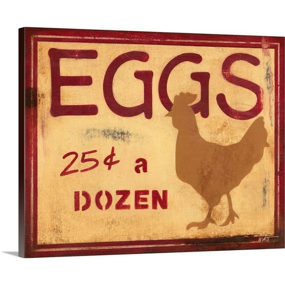 Great BIG Canvas Kitchen Animals Vintage Painting