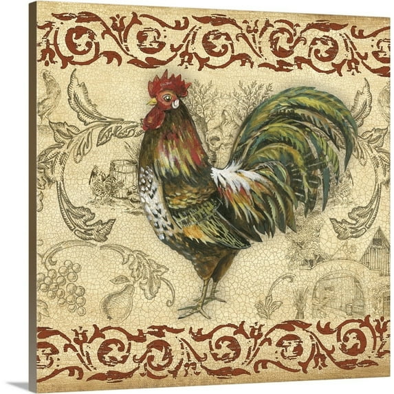 Great BIG Canvas Kitchen Animals Vintage